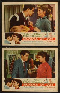 8f089 BUNDLE OF JOY 8 LCs '57 Debbie Reynolds, Eddie Fisher, Adolphe Menjou, Tommy Noonan!