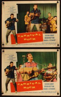 8f093 CARNIVAL ROCK 8 LCs '57 Susan Cabot, Brian Hutton, cool musical dancing images!