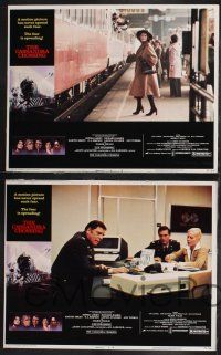 8f096 CASSANDRA CROSSING 8 LCs '77 Sophia Loren, Richard Harris, cool quarantined train artwork!