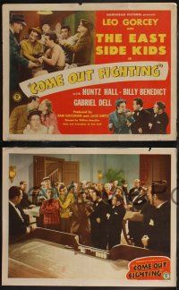 8f112 COME OUT FIGHTING 8 LCs '45 Leo Gorcey, Huntz Hall, East Side Kids, boxing!