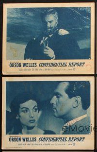 8f597 CONFIDENTIAL REPORT 5 LCs 1962 Orson Welles as Mr. Arkadin, the first citizen of suspense!