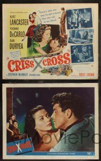 8f120 CRISS CROSS 8 LCs '48 Burt Lancaster, Yvonne De Carlo, Dan Duryea, Robert Siodmak film noir!