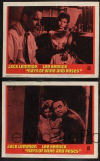 8f130 DAYS OF WINE & ROSES 8 LCs '63 Blake Edwards, alcoholics Jack Lemmon & Lee Remick!