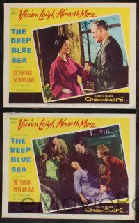 8f774 DEEP BLUE SEA 3 LCs '55 pretty Vivien Leigh, Kenneth More, Portman, Anatole Litvak!