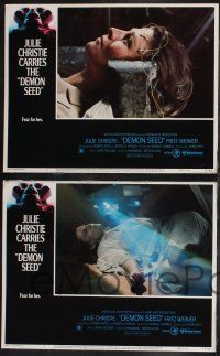 8f656 DEMON SEED 4 LCs '77 Julie Christie is profanely violated by a demonic machine!