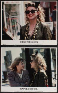 8f135 DESPERATELY SEEKING SUSAN 8 LCs '85 Madonna & Rosanna Arquette are mistaken for each other!