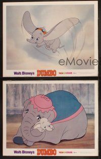 8f777 DUMBO 3 LCs R72 colorful animated cartoon art from Walt Disney circus elephant classic!