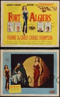 8f174 FORT ALGIERS 8 LCs '53 sexy Yvonne de Carlo in Northern Africa, Raymond Burr!