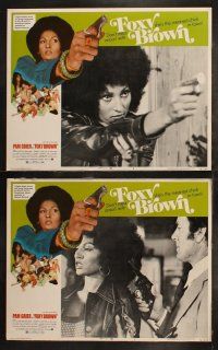 8f522 FOXY BROWN 7 LCs '74 don't mess w/Pam Grier, meanest chick in town!