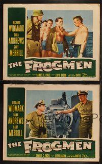 8f667 FROGMEN 4 LCs '51 the thrilling story of Uncle Sam's underwater scuba diver commandos!