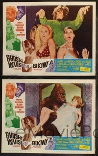 8f183 GHOST IN THE INVISIBLE BIKINI 8 LCs '66 Boris Karloff + sexy girls & wacky horror images!