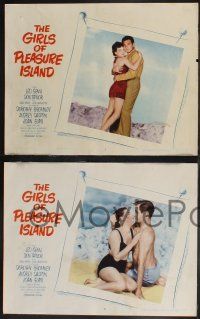 8f670 GIRLS OF PLEASURE ISLAND 4 LCs '53 Leo Genn, Don Taylor, images of soldiers & sexy girls!