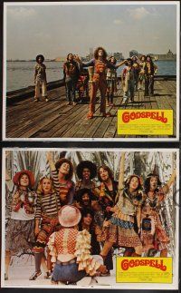 8f189 GODSPELL 8 LCs '73 David Greene classic religious musical, great images of cast!