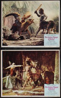 8f792 GOLDEN VOYAGE OF SINBAD 3 LCs '73 Ray Harryhausen, cool fantasy special effects images!