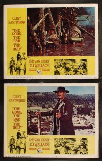 8f525 GOOD, THE BAD & THE UGLY 7 LCs '68 Clint Eastwood, Wallach, Van Cleef, Sergio Leone classic!