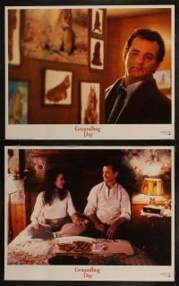 8f194 GROUNDHOG DAY 8 LCs '93 Bill Murray, Andie MacDowell, Chris Elliott, directed by Harold Ramis