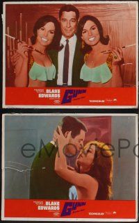 8f196 GUNN 8 LCs '67 directed by Blake Edwards, detective Craig Stevens, sexy babes!