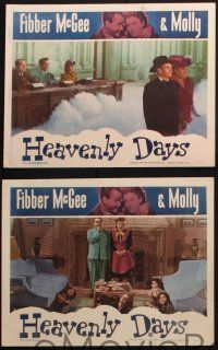 8f576 HEAVENLY DAYS 6 LCs '44 images of your top radio comics Fibber McGee & Molly!