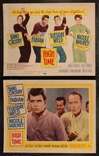 8f207 HIGH TIME 8 LCs '60 Blake Edwards directed, Bing Crosby, Fabian, sexy young Tuesday Weld!