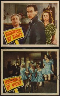 8f527 HIGHWAYS BY NIGHT 7 LCs '42 Richard Carlson, Jane Randolph, Jane Darwell!
