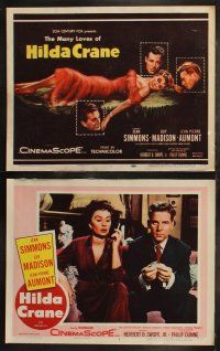 8f208 HILDA CRANE 8 LCs '56 Guy Madison, Jean Pierre Aumont, sexy Jean Simmons in title role!