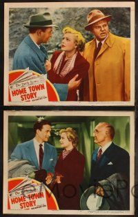 8f678 HOME TOWN STORY 4 LCs '51 cool images of gorgeous Marjorie Reynolds, Jeffrey Lynn!