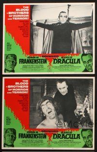 8f609 HORROR OF FRANKENSTEIN/SCARS OF DRACULA 5 LCs '71 the blood-brothers of horror & terror!