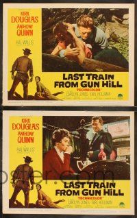 8f255 LAST TRAIN FROM GUN HILL 8 LCs R63 Kirk Douglas, Anthony Quinn, directed by John Sturges!