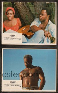 8f258 LEADBELLY 8 LCs '76 cool images of Roger E. Mosley as blues singer Huddie Ledbetter!