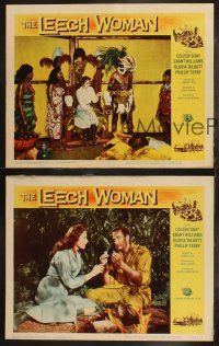 8f812 LEECH WOMAN 3 LCs '60 female vampire drained love & life from men she trapped, Coleen Gray!