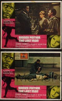 8f268 LOST MAN 8 LCs '69 Sidney Poitier crowded a lifetime into 37 suspenseful hours!