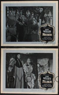8f817 MACBETH 3 LCs '48 wonderful images of Orson Welles, Shakespeare!