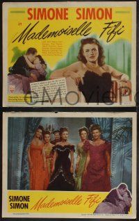 8f276 MADEMOISELLE FIFI 8 LCs '44 sexy Simone Simon, Guy de Maupassant, directed by Robert Wise!
