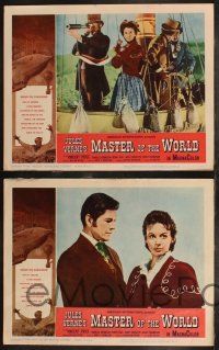8f704 MASTER OF THE WORLD 4 LCs '61 Jules Verne, Mary Webster, Charles Bronson!