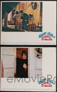 8f705 McCABE & MRS. MILLER 4 LCs '71 Warren Beatty, Julie Christie, directed by Robert Altman!