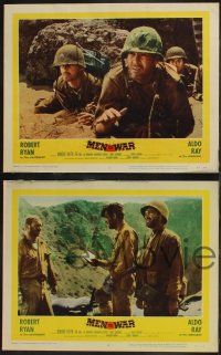8f822 MEN IN WAR 3 LCs '57 Anthony Mann directed, Robert Ryan & Aldo Ray in the Korean War!