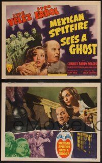 8f290 MEXICAN SPITFIRE SEES A GHOST 8 LCs '42 Lupe Velez & Leon Errol in a haunted house!
