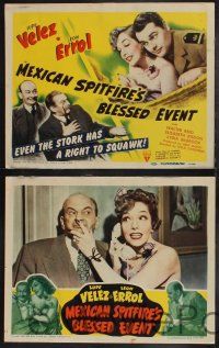 8f291 MEXICAN SPITFIRE'S BLESSED EVENT 8 LCs '43 great wacky images of Lupe Velez, Leon Errol!