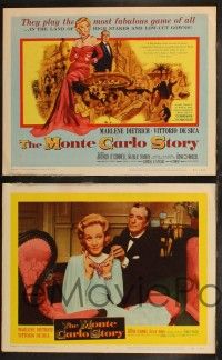 8f298 MONTE CARLO STORY 8 LCs '57 Dietrich, Vittorio De Sica, high stakes, low cut gowns, gambling!