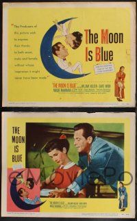 8f299 MOON IS BLUE 8 LCs '53 William Holden, virgin Maggie McNamara, directed by Otto Preminger!