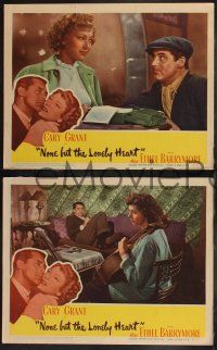 8f711 NONE BUT THE LONELY HEART 4 LCs '44 wonderful romantic images of Cary Grant & Jane Wyatt!