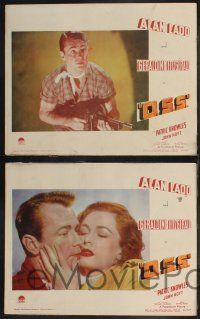 8f324 O.S.S. 8 LCs '46 cool romantic images of Alan Ladd & Geraldine Fitzgerald!