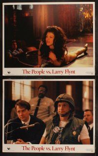 8f339 PEOPLE VS. LARRY FLYNT 8 LCs '96 Woody Harrelson as the founder of Hustler Magazine!