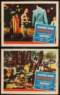 8f832 PICNIC 3 LCs R61 cool images of William Holden & Kim Novak, Rosalind Russell!