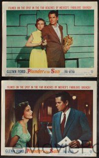 8f342 PLUNDER OF THE SUN 8 LCs '53 images of Glenn Ford & Diana Lynn in Mexico!