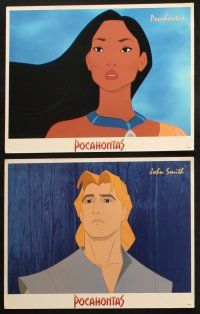 8f002 POCAHONTAS 12 LCs '95 Walt Disney, Native American Indian cartoon images!