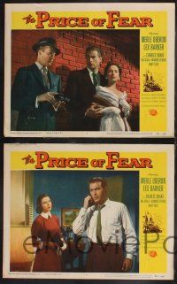 8f835 PRICE OF FEAR 3 LCs '56 Merle Oberon tries to kiss away her guilt & escape the net of terror!