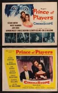 8f348 PRINCE OF PLAYERS 8 LCs '55 Richard Burton as Edwin Booth, Maggie McNamara, John Derek!