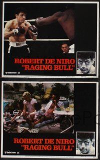 8f723 RAGING BULL 4 LCs '80 Martin Scorsese, close up of Robert De Niro boxing, Joe Pesci!
