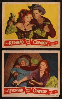 8f355 REDHEAD & THE COWBOY 8 LCs '51 Glenn Ford & sexy Rhonda Fleming, with Edmond O'Brien!